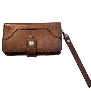 Frye MELISSA Wallet Brown Leather